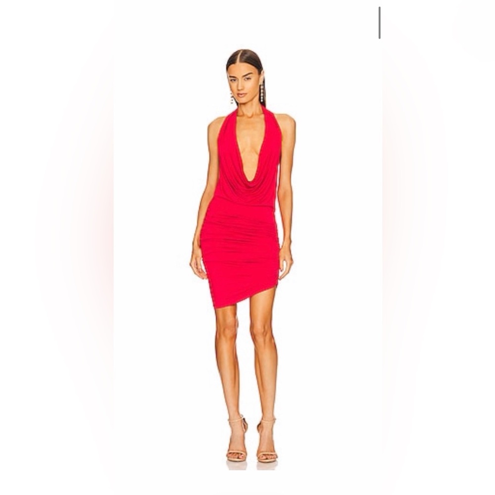 Michael Costello × REVOLVE Izzy Mini Dress in Red